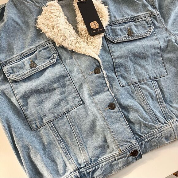 Mavi Gold Denim Sherpa Hooded Jacket* - Picture 3 of 11